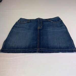 David Kahn Skirts | David Kahn Cindy Denim Embroidered Pocket Skirt Blue…